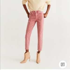 MANGO Pink Mom-Fit Jeans